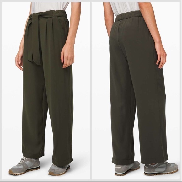 Lululemon Noir Pant Dark Olive Green Size 2 - Picture 16 of 16